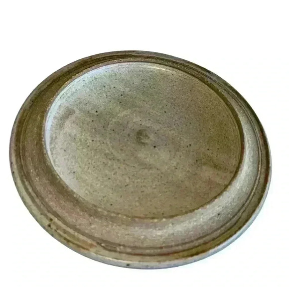 Handmade Ceramic Butter Dish with Leaf Design - Rustic Pottery - Picture 7 of 9